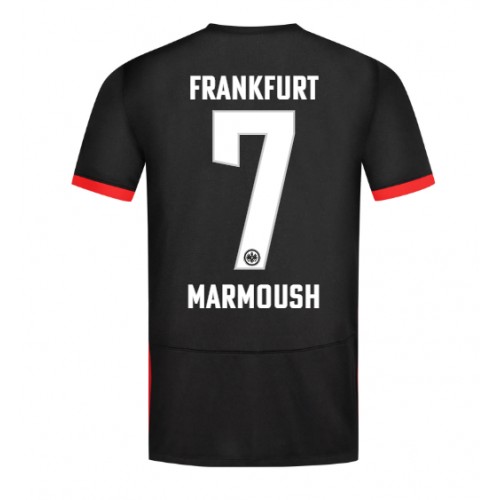 Moški Nogometni dresi Eintracht Frankfurt Omar Marmoush #7 Gostujoči 2024-25 Kratek Rokav